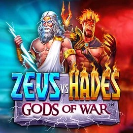 Zeus vs Hades: Gods of War slot logo by Pragmatic Play at Cat Casino